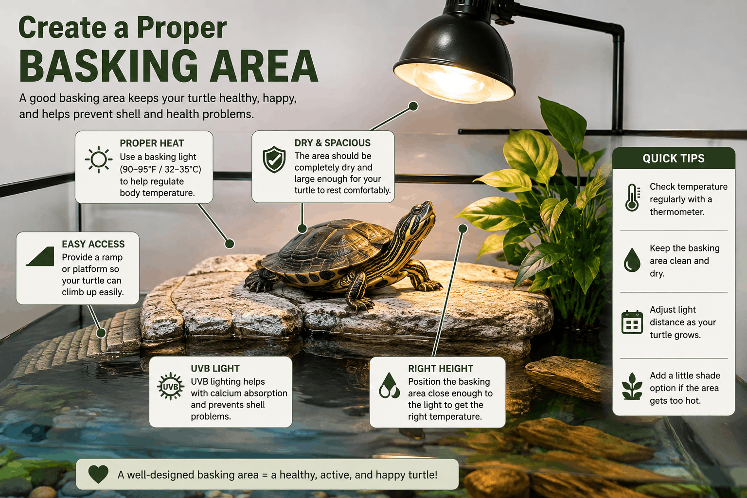 Create a Proper Basking Area