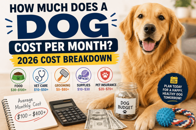 How Much Does a Dog Cost Per Month 2026 Cost Breakdown